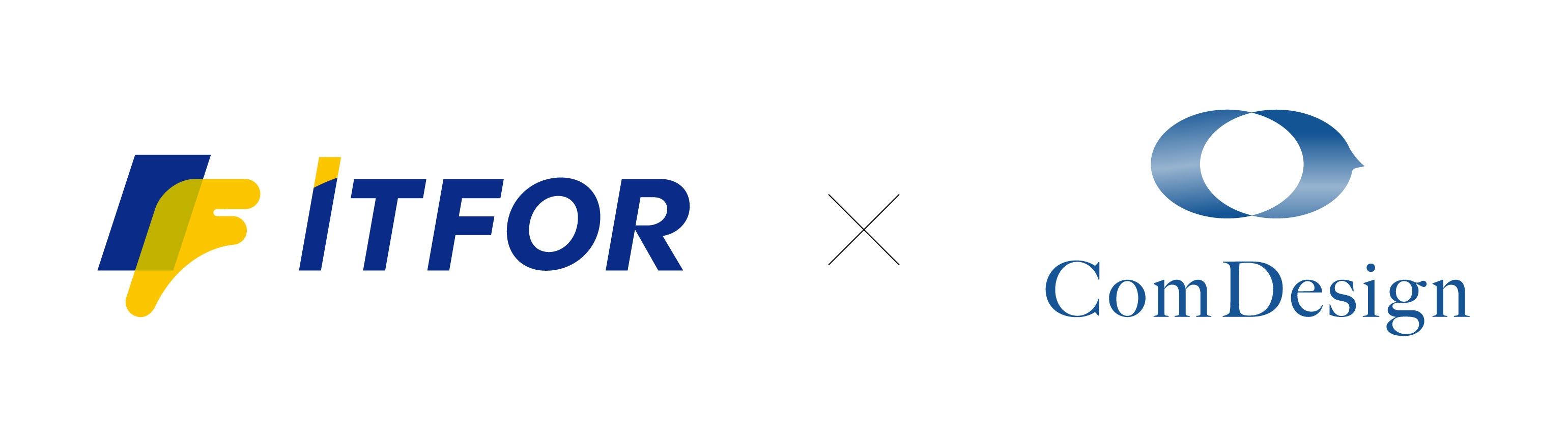 アイティフォーとコムデザインのロゴ